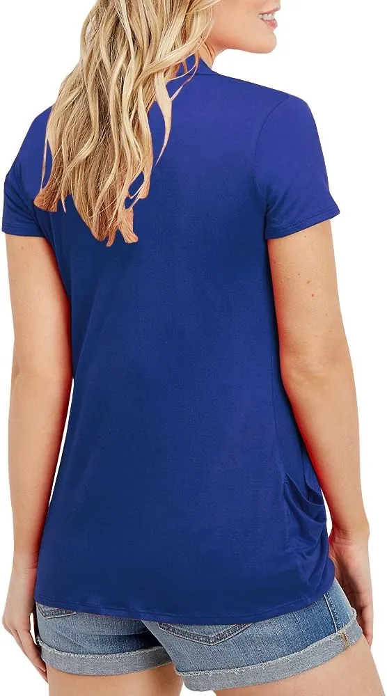 Women's Cardigans Short Sleeve Summer Lightweight Sheer Open Front Drape Casual Blouses Tops