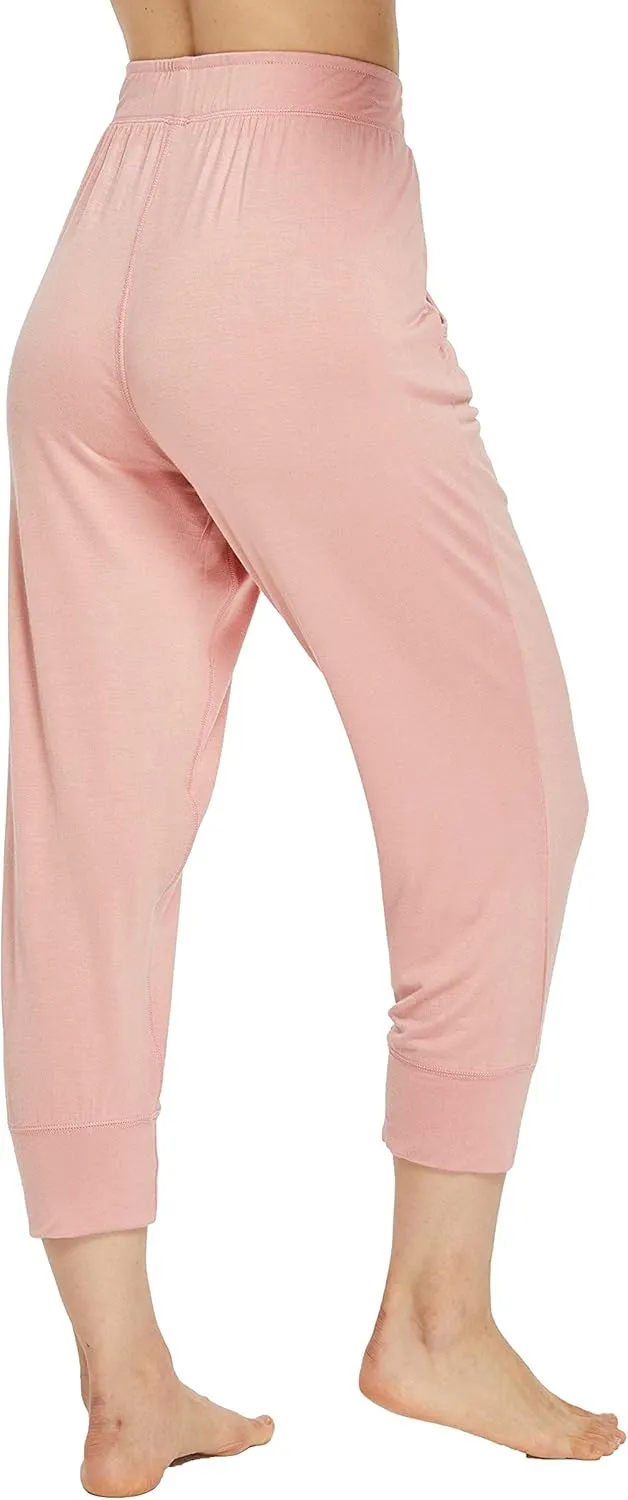 Womens Casual Stretch Cotton Pajama Pants Simple Lounge Pants