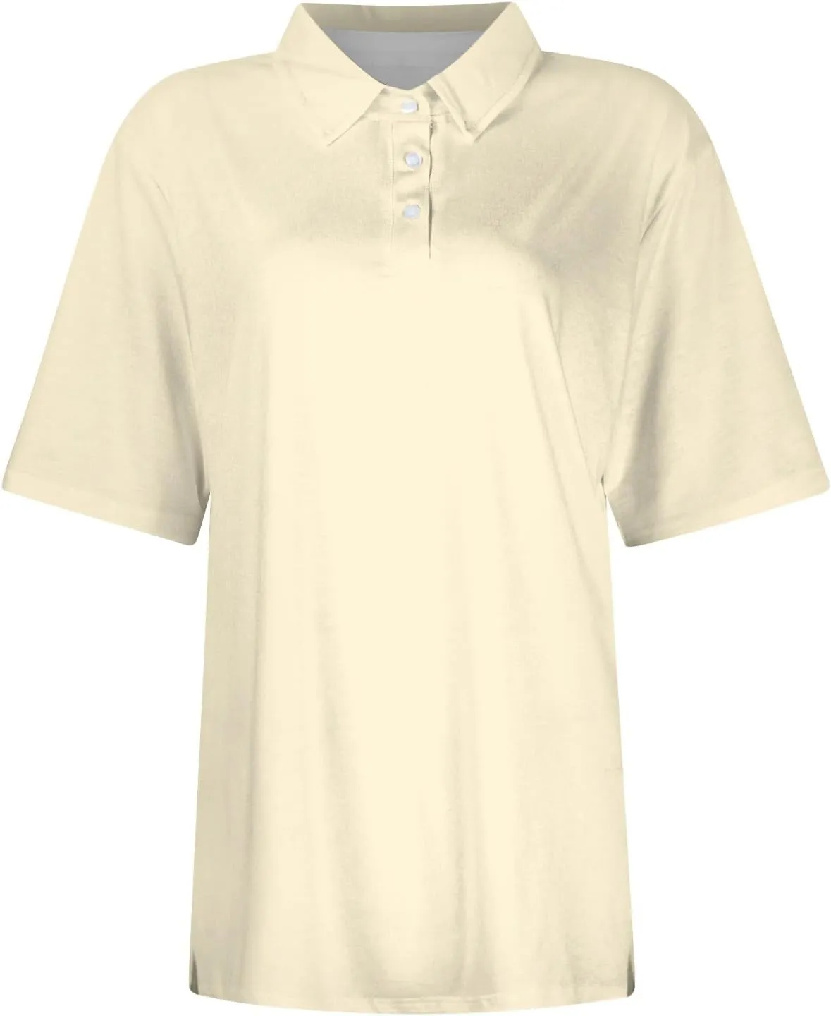 Womens Polo Shirts Trendy Short Sleeve Button Down Shirts Summer Tops for Women Lightweight Dressy Casual Blouses
