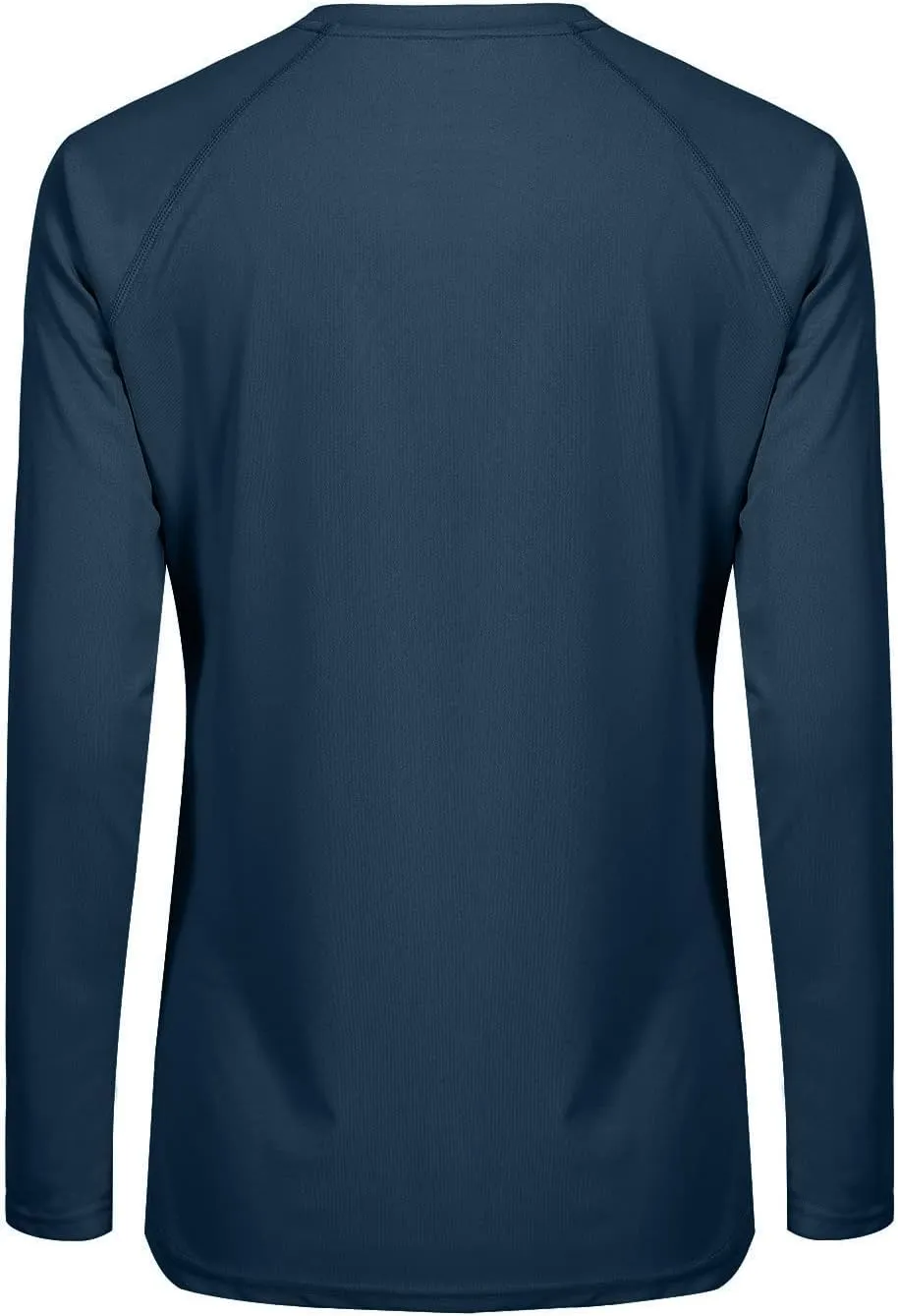 Womens Workout Shirts Long Sleeve Crew Neck T Shirt Slim Fit Sports Running Shirts Breathable Athletic Tops