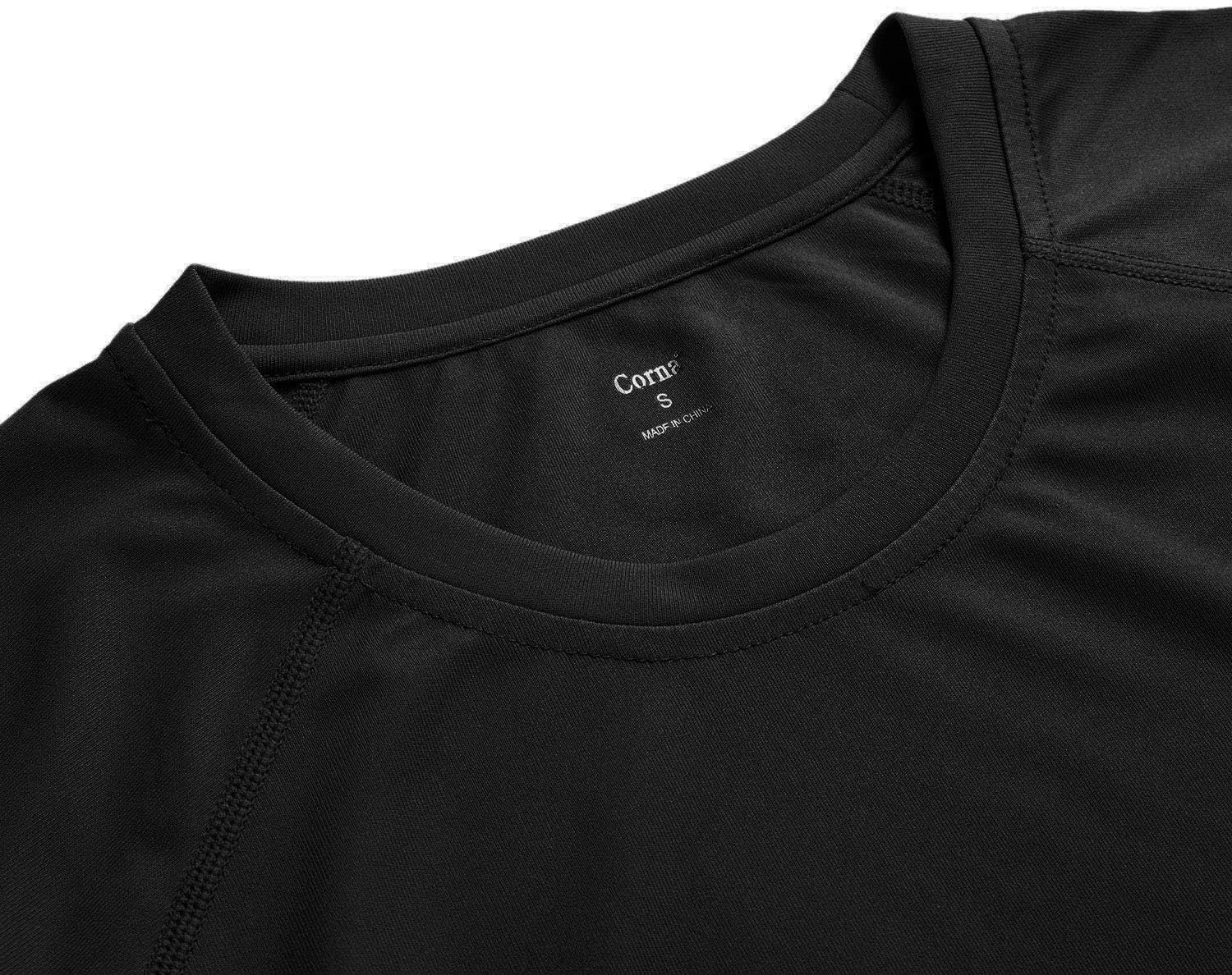 Womens Workout Shirts Long Sleeve Crew Neck T Shirt Slim Fit Sports Running Shirts Breathable Athletic Tops