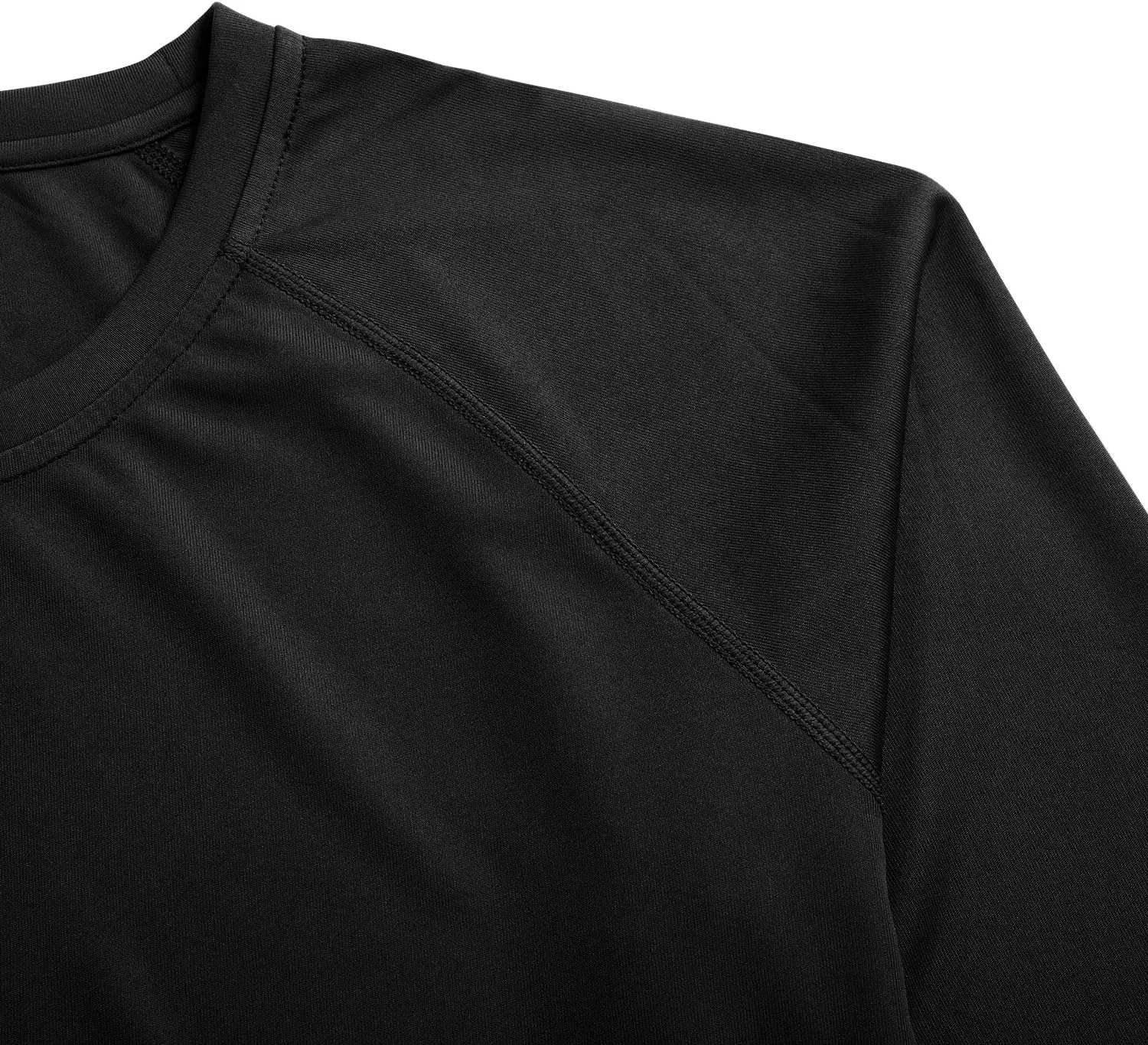 Womens Workout Shirts Long Sleeve Crew Neck T Shirt Slim Fit Sports Running Shirts Breathable Athletic Tops
