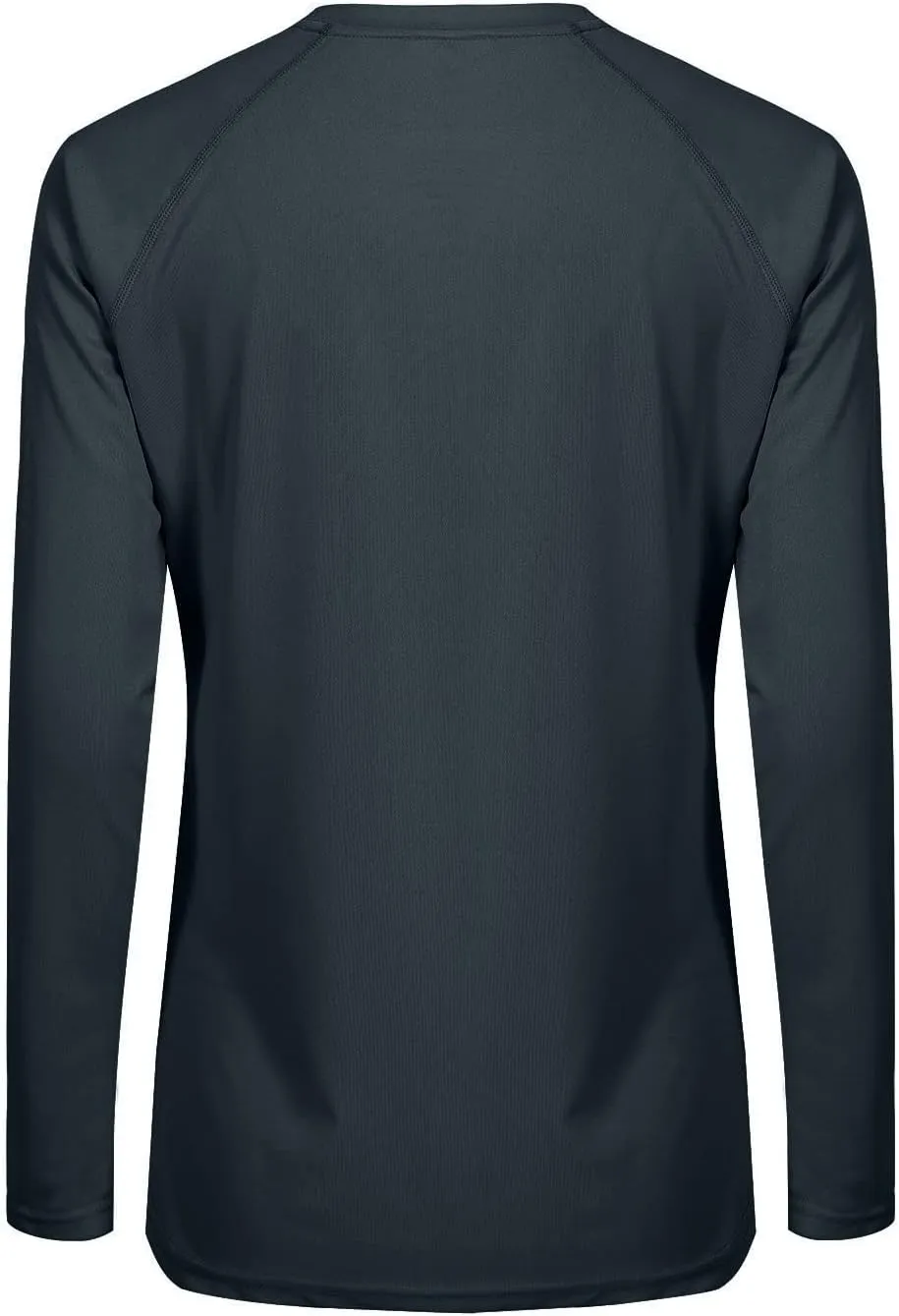 Womens Workout Shirts Long Sleeve Crew Neck T Shirt Slim Fit Sports Running Shirts Breathable Athletic Tops