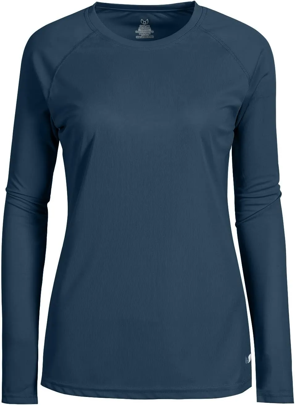 Womens Workout Shirts Long Sleeve Crew Neck T Shirt Slim Fit Sports Running Shirts Breathable Athletic Tops