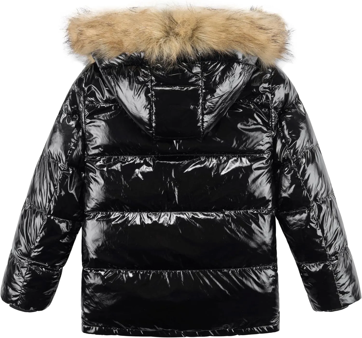 WULFUL Boy's Winter Coats Waterproof Fleece Lined Puffer Jackets Kids Thicken Outerwear With Detachable Hood